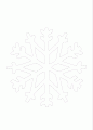 Coloriage Flocon de neige  12 branches et dessin Flocon de neige  12 branches