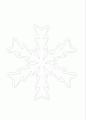 Coloriage Flocon de neige gomtrique et dessin Flocon de neige gomtrique