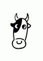 Coloriage Tte de vache et dessin Tte de vache