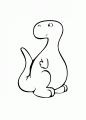 Coloriage Petit dinosaure et dessin Petit dinosaure