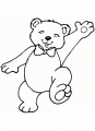 Coloriage Petit ours heureux et dessin Petit ours heureux