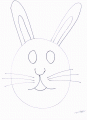 Coloriage Masque lapin  imprimer