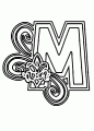 Coloriage Lettre M et dessin Lettre M