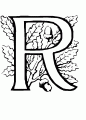 Coloriage Lettre R et dessin Lettre R