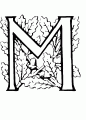 Coloriage Lettre M et dessin Lettre M