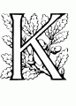 Coloriage Lettre K et dessin Lettre K