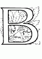 Coloriage Lettre B et dessin Lettre B