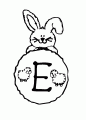 Coloriage Lettre E et dessin Lettre E