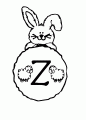 Coloriage Lettre Z et dessin Lettre Z